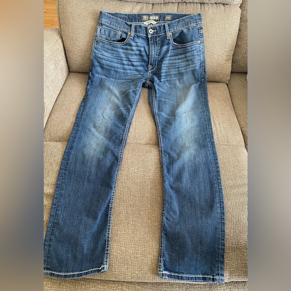 Men’s BKE Carter Straight Buckle Jeans